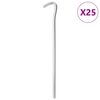 vidaXL telts mietiņi, 25 gab., 23 cm, &Oslash;7 mm, cinkots tērauds