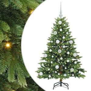 vidaXL Mākslīgā Ziemassvētku eglīte su 150 LED Zaļa 120 cm PE un PVC
