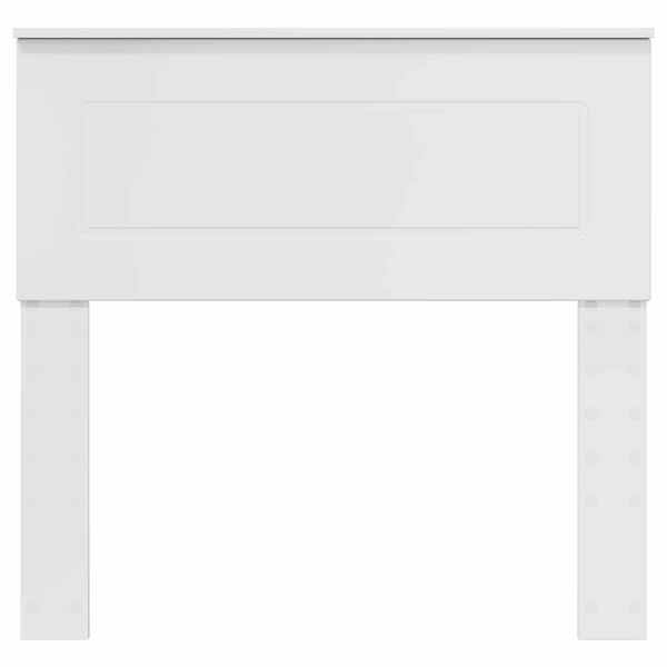 vidaXL Galvgalis ar galvas klāju Spīdīga Balta 90 cm Inženierijas koks