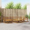 vidaXL Āra dīvānu komplekts 7 pcs Dabiska Cietā akācijas koks