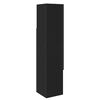 vidaXL Stūra skapītis Melna 32x32x140cm Inženierijas koks