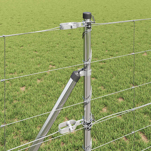 vidaXL Žoga āķis Cinkots 25 x 0,8 m Tērauds