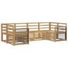 vidaXL Āra dīvānu komplekts 6 pcs Balts 245 x 128,5 x 73 cm