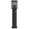 vidaXL āra zemes lampa ar sensora, melnas, 60 cm, nerūsējo&scaron;s tērauds