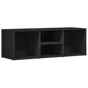 vidaXL apavu uzglabā&scaron;anas sols, melns, 102x35x35 cm, inženierijas koks