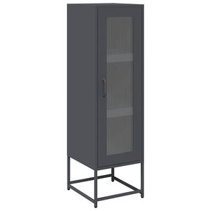 vidaXL Highboard Antracīts 36x39x123 cm auksti velmēts tērauds