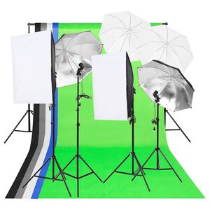 vidaXL fotostudijas apgaismojuma komplekts