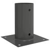 vidaXL Apaļais zemes enkurs 12 gab. Antracīta 15 x 15 x 15 cm Metāls
