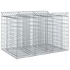 vidaXL Gabions pacelta gulta 2 gab. 150 x 100 x 100 cm Cinkota tērauda