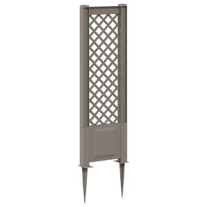 vidaXL Trellis ar kāti Pelēka 43 x 6 x 165 cm PP