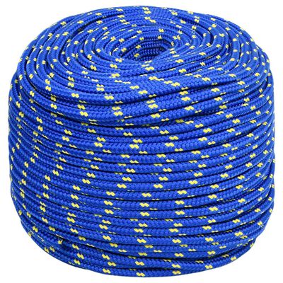 vidaXL laivu virve, zila, 6 mm, 50 m, polipropilēns