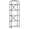 vidaXL Grāmatu plaukts 5 līmeņi 60 x 30 x 183 cm Inženierijas koks