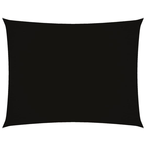 vidaXL saulessargs, taisnstūra forma, 2,5x4 m, melns oksforda audums