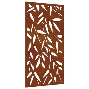 vidaXL dārza sienas rotājums, 105x55 cm, tērauds, rūsas efekts
