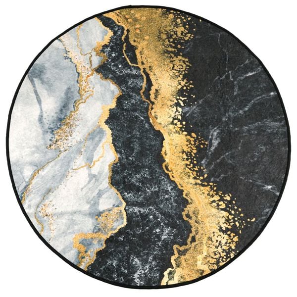 vidaXL paklājs, &Oslash; 120 cm, daudzkrāsains, mazgājams, neslīdo&scaron;s