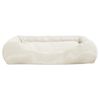 vidaXL suņu gulta ar spilveniem, bē&scaron;a, 75x58x18 cm, audums