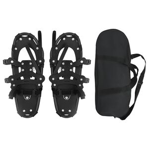 vidaXL 3 in 1 sniega kurpes Melna 53,5 x 21 cm Alumīnijs un HDPE