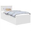 vidaXL Gultas rāmis Balts 90 x 200 cm Inženierijas koks