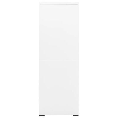 vidaXL failu skapis, balts, 90x46x134 cm, tērauds