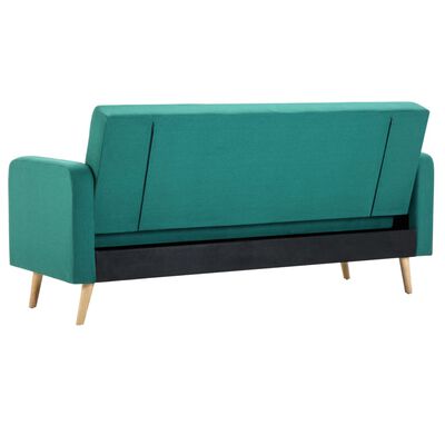 vidaXL dīvāns, zaļš audums