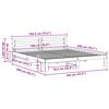 vidaXL Gultas rāmis Dabiska 180 x 200 cm Ciets priedes koks