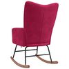 vidaXL &scaron;ūpuļkrēsls, vīnsarkans samts