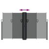 vidaXL izvelkams sānu aizslietnis, antracītpelēks, 140x600 cm