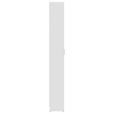 vidaXL gaiteņa skapis, balts, 55x25x189 cm, skaidu plāksne