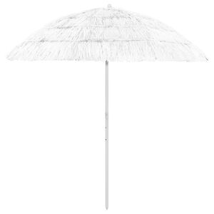 vidaXL Hawaii pludmales saulessargs, 240 cm, balts