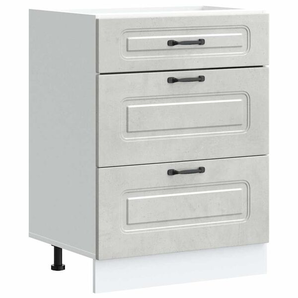 vidaXL virtuves apak&scaron;ējai skapītis, Kalmar, betona pelēks