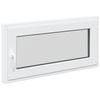 vidaXL Pagraba logs RISOR 100 x 50 cm PVC un stikls Balts