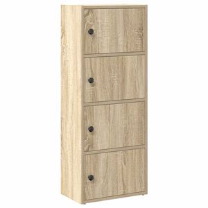 vidaXL grāmatu plaukts, ozola krāsa, 40x24x102 cm, inženierijas koks