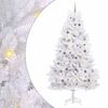 vidaXL Mākslīgā Ziemassvētku eglīte 270 cm PVC un tērauds Balts