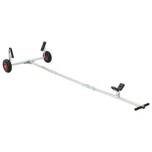 vidaXL Regulējams laivu piekabe ar pneimatiskajām riepām 200 kg Load