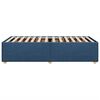 vidaXL gultas rāmis bez matrača, zils, 90x190cm audums