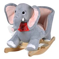 vidaXL bērnu šūpuļkrēsliņš, zilonis