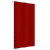 vidaXL balkona aizslietnis, 120x240 cm, sarkans oksforda audums