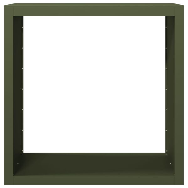 vidaXL malkas uzglabā&scaron;anas statīvs, zaļ&scaron;, 100x40x100 cm, tērauds