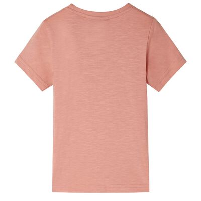 Bērnu krekls ar īsām piedurknēm, gaišs oranžs, 92