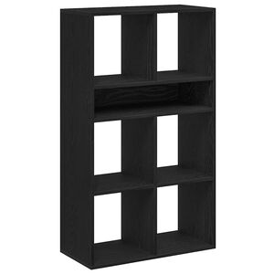 vidaXL grāmatu plaukts, melns, 66x31x112 cm, inženierijas koks