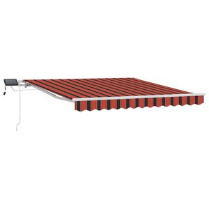 vidaXL Nolokāms markīze oranža un brūna 300 x 250 cm