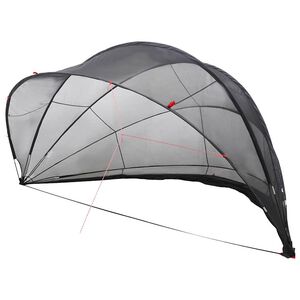 vidaXL Baseina kupols Melna 546 x 516 x 250 cm