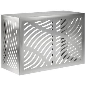 vidaXL Gaisa kondicioniera pārsegs Sudraba 90 x 40 x 60 cm