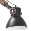 vidaXL sienas lampa, industriāls stils, melna, apaļa, E27
