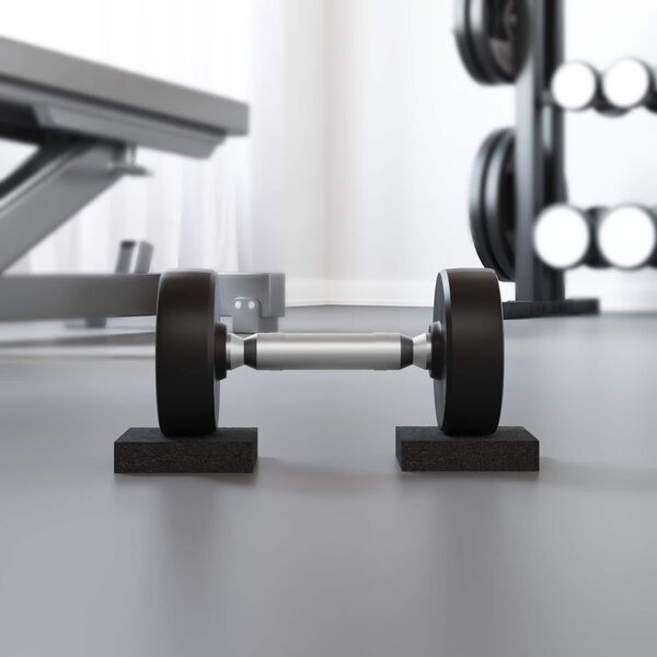 vidaXL Gumijas spilventiņ&scaron; Melna Gumija