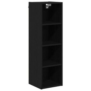 vidaXL Piekarams skapītis Melns ozolkoks 30 x 29,5 x 100 cm