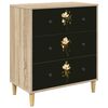 vidaXL Drīzā rokas BREMEN Magnolijas druka 66 x 36,5 x 75 cm Sonoma