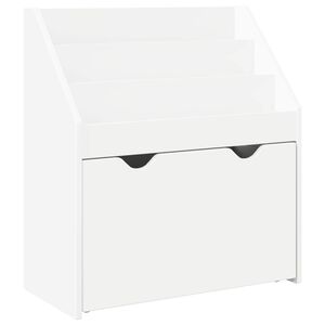 vidaXL Bērnu grāmatplaukts Balts 60 x 29,5 x 69 cm Inženierijas koks