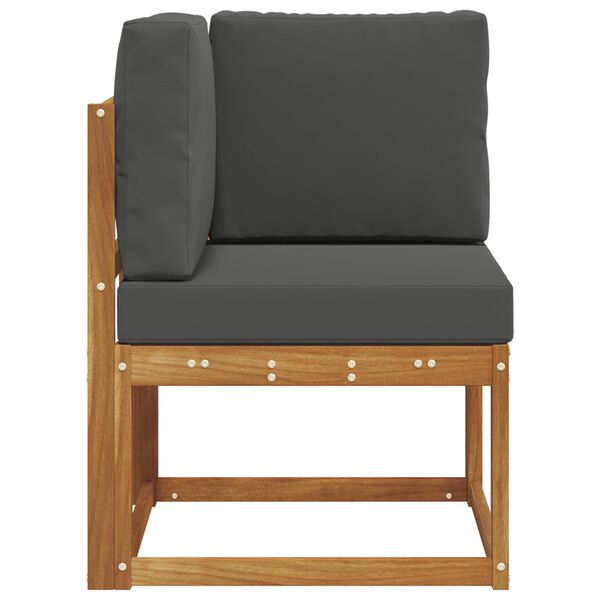 vidaXL Āra Stūra Dīvāns Cietā akācijas koks