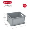 Curver mantu kaste Unibox, 3x30 L, sudraba krāsā